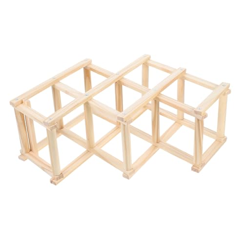 Milisten Klettergerüst Aus Holz Für Hamster Rattenzubehör Käfigleiter Für Kleintiere Interaktives Spielzeug Zum Klettern Und Kauen Installieren Reinigen von Milisten
