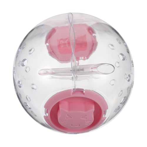 Milisten Hamster Laufball Hamster Hamsterball Hamster zubehör Hamster Spielgerät Hamster beschäftigung Laufräder für Hamster Kauspielzeug für Hamster Hamsterspielzeug Plastik Rosa von Milisten
