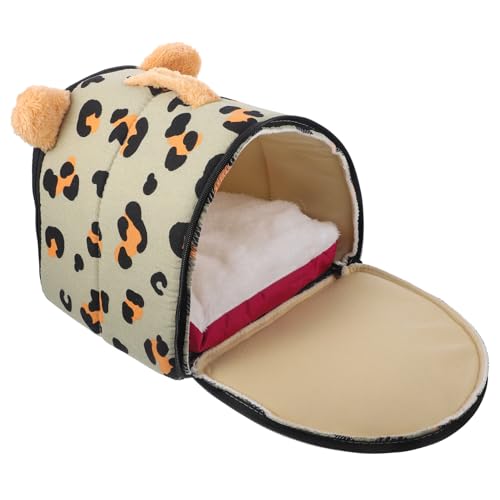 Milisten Hamster Plüschversteck Warmes Meerschweinchen Nest Gemütliches Kleintierhaus für Winter Grünem Leopardenmuster Hamster und Kleine Haustiere Strapazierfähig Milisten Hamster Plüschversteck Warmes Meerschweinchen Nest Gemütliches Kleintierhaus für Winter Grünem Leopardenmuster Hamster und Kleine Haustiere Strapazierfähig von Milisten