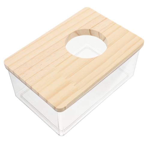 Milisten Hamster Sand Box Transparent Große Quadratische Hamster Toilette Sandbad Badewanne Für Kleine Tiere Haustierkäfig Badezimmer Leicht Tragbar Für Heim Und Reise von Milisten