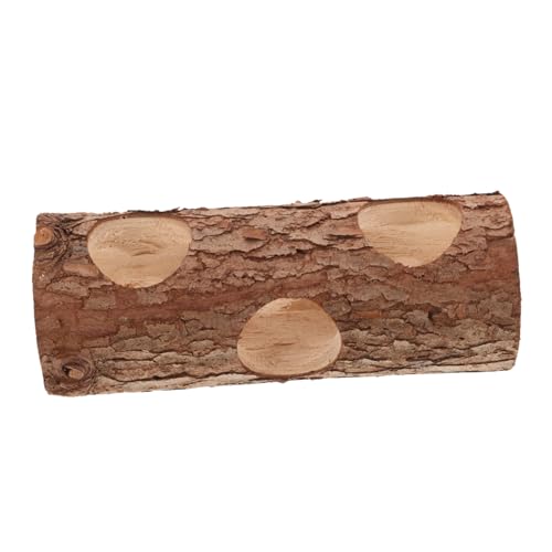 Milisten Hamster Tunnel aus Holz Stabiles Kleintierversteck mit Glatter Oberfläche Sicherer Spiel und Versteckspaß für Hamster Kaninchen und Kleine Haustiere Natürlicher Nagetunnel für von Milisten