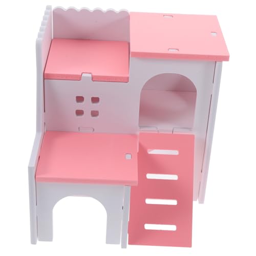 Milisten Hamster Versteck Haus Lagige Villa mit Klettermöglichkeit Spiel und Rückzugsort für Zwerghamster Meerschweinchen und Kleine Kleintiere Kuscheliges Hamsterhaus Rosa Kleintier Milisten Hamster Versteck Haus Lagige Villa mit Klettermöglichkeit Spiel und Rückzugsort für Zwerghamster Meerschweinchen und Kleine Kleintiere Kuscheliges Hamsterhaus Rosa Kleintier von Milisten