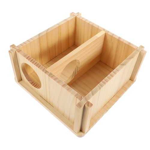 Milisten Hamster Versteck aus Holz Ruhige Hütte für Meerschweinchen und Hamster und Ausruhen Handgefertigtes für Kleintiere Sicheres und Rückzugsort Milisten Hamster Versteck aus Holz Ruhige Hütte für Meerschweinchen und Hamster und Ausruhen Handgefertigtes für Kleintiere Sicheres und Rückzugsort von Milisten