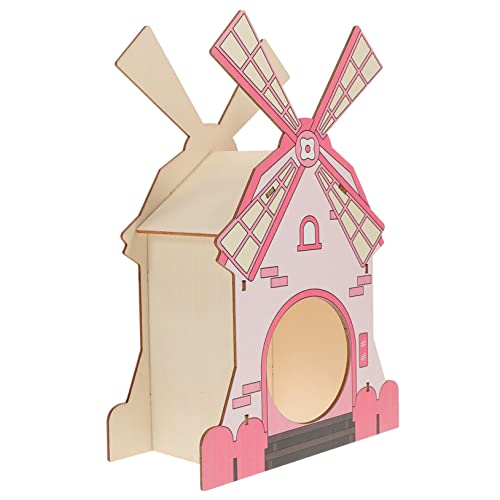 Milisten Hamster-windmühle Aus Holz Haus Und Versteck Dekoratives Zubehör Für Hamsterkäfig Mit Treppendach Geeignet Für Kleine Haustiere Milisten Hamster-windmühle Aus Holz Haus Und Versteck Dekoratives Zubehör Für Hamsterkäfig Mit Treppendach Geeignet Für Kleine Haustiere von Milisten