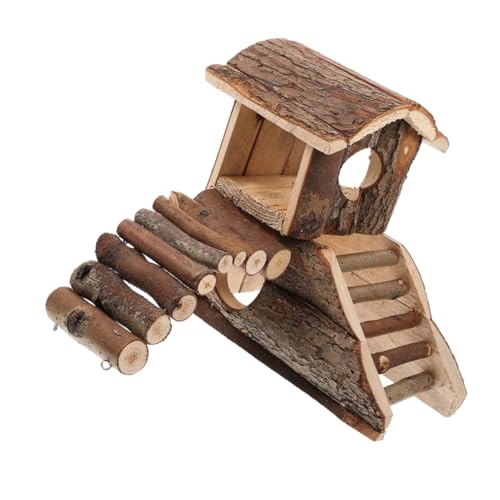 Milisten Natürlicher Hamster-versteckkäfig Aus Holz Für Zwerghamster Fördert Das Klettern Und Erkunden Mini-heimspielzeug Milisten Natürlicher Hamster-versteckkäfig Aus Holz Für Zwerghamster Fördert Das Klettern Und Erkunden Mini-heimspielzeug von Milisten