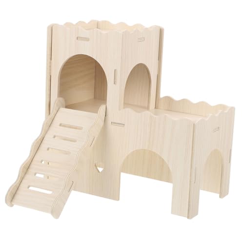 Milisten Hamsterhaus aus Stabilem Holz mit Leiter für Klettern und DIY Dekorierbar Geruchlos Sicher als Versteck und Ruheplatz für Hamster und Kleine Nagetiere Milisten Hamsterhaus aus Stabilem Holz mit Leiter für Klettern und DIY Dekorierbar Geruchlos Sicher als Versteck und Ruheplatz für Hamster und Kleine Nagetiere von Milisten