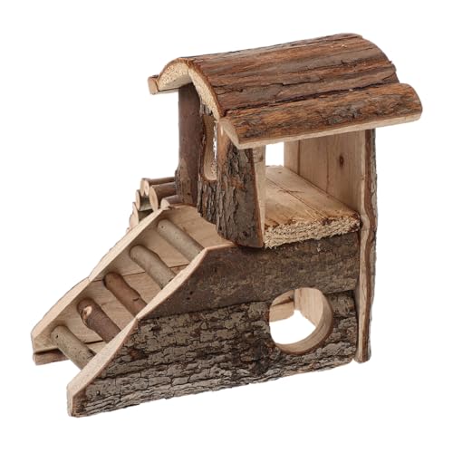 Milisten Holzhaus Für Kleine Nagetiere Rattenversteck Hamsterhabitat Versteck Spielplatz Mit Klettermöglichkeiten Dekoratives Haustier-lebensraum Natürliches Holz-zubehör Für Milisten Holzhaus Für Kleine Nagetiere Rattenversteck Hamsterhabitat Versteck Spielplatz Mit Klettermöglichkeiten Dekoratives Haustier-lebensraum Natürliches Holz-zubehör Für von Milisten
