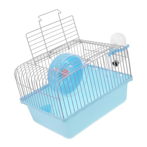 Milisten Tragbarer Hamsterkäfig Mit Wasserflaschenhalter Für Unterwegs Transportbox Für Hamster Vögel Chinchillas von Milisten