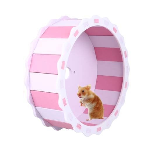 Milisten Hamsterrad aus Holz Leise Laufrad für Kleintiere Wie Hamster und Mäuse Langlebiges Sicheres Haustierspielzeug für Aktives Training und Spielspaß von Milisten