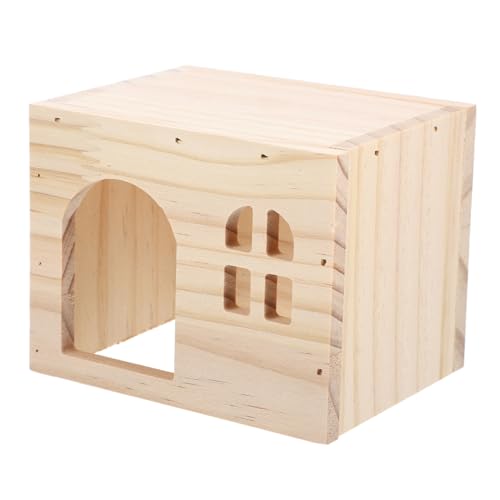 Milisten Guinea Pig Hideout Haus Aus Holz Für Kleine Tiere Mehrkammer-nagerhaus Mit Natürlichem Holz Für Hamster Meerschweinchen Und Ähnliche Haustiere Milisten Guinea Pig Hideout Haus Aus Holz Für Kleine Tiere Mehrkammer-nagerhaus Mit Natürlichem Holz Für Hamster Meerschweinchen Und Ähnliche Haustiere von Milisten