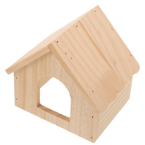 Milisten Hamsterhaus Aus Holz Hamster-unterkunft Meerschweinchen-unterkunft Hamsterbedarf Rattenhaus Hamsterversteck Haustier-schlafhaus Spielplatz Für Hamster Und Chinchillas Praktisches von Milisten