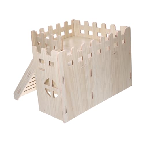 Milisten Hamsterversteck aus Massivem Holz Geräumiges Kleintierhaus mit Treppe Sicheres Kaninchenhaus für Meerschweinchen und Ratten Komfortables Nagerversteck mit Natürlicher Holzoptik Milisten Hamsterversteck aus Massivem Holz Geräumiges Kleintierhaus mit Treppe Sicheres Kaninchenhaus für Meerschweinchen und Ratten Komfortables Nagerversteck mit Natürlicher Holzoptik von Milisten