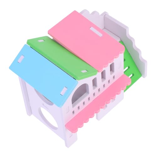 Milisten Hamstervilla Hamsterspielzeug im Freien Hängematte Einstreu für Hamster Autohaus nagerhaus Kreatives Hamster Versteck Villa aus Hamsterholz Hamsterversteck hölzern Colorful Milisten Hamstervilla Hamsterspielzeug im Freien Hängematte Einstreu für Hamster Autohaus nagerhaus Kreatives Hamster Versteck Villa aus Hamsterholz Hamsterversteck hölzern Colorful von Milisten