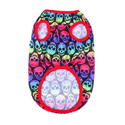 Milisten Pet Sweater Skull Muster Hoodie Für Halloween Warm Und Weich Für Partys Und Feiertage Für Hunde Fotomotive Und Cosplay Und Atmungsaktiv von Milisten