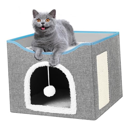 Milisten Katzenhaus Katzenbetten Faltbares Design Doppelschichtiges Katzennest Stilvolle Katzenhütte Katzenhaus Aus Karton Katzenunterstand Für Den Innenbereich Milisten Katzenhaus Katzenbetten Faltbares Design Doppelschichtiges Katzennest Stilvolle Katzenhütte Katzenhaus Aus Karton Katzenunterstand Für Den Innenbereich von Milisten