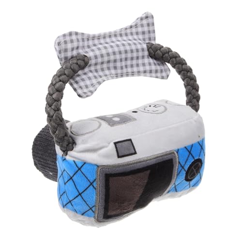 Milisten Squeaky Hundespielzeug Kameraf Form Interaktives Plüschspielzeug Für Kauen Teething Und Training Für Hunderassen Und Bietet Stunden Der Unterhaltung von Milisten