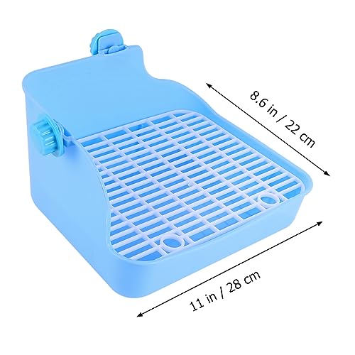 Milisten Töpfchentrainer Für Haustiere Innenbereich-Toilette Für Hamster Kaninchenbabys Meerschweinchen Frettchen Und Andere Kleintiere Mit Wanddesign Zum Schutz Vor Streu Für Wohnzimmer Pa von Milisten