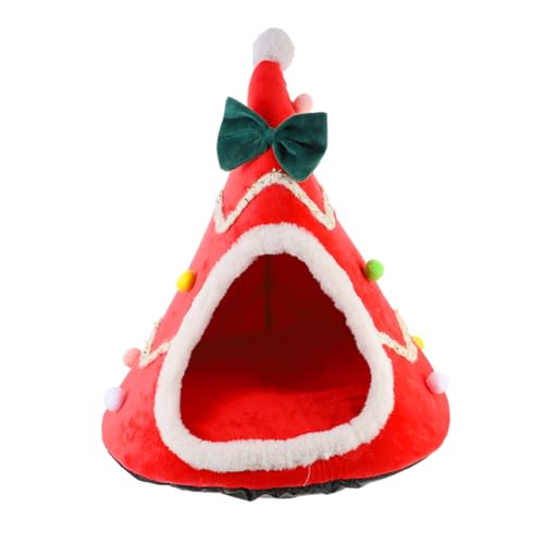 Milisten Haustier-schlafbett Weihnachts-katzenbett Haustier-hundebett Katzenbett Für Innenkatzen Haustier-schlafhaus Katzenhaus Milisten Haustier-schlafbett Weihnachts-katzenbett Haustier-hundebett Katzenbett Für Innenkatzen Haustier-schlafhaus Katzenhaus von Milisten