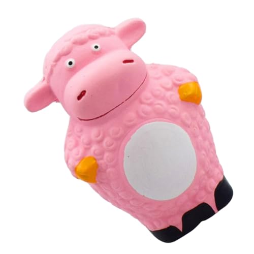 Milisten Interaktives Haustier Kauspielzeug Stehendes Schaf Mit Quietscher Langlebig Für Kleine Und Große Hunde Geeignet Zum Kauen Zahnpflege Rosa Leicht Und Tragbar von Milisten