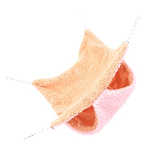 Milisten Hamster Doppel-Layer Hängematte Für Kleintiere Warme Und Bequeme Schlafgelegenheit Für Hamster Meerschweinchen Und Andere Kleintiere Für Kalte Wintertage von Milisten