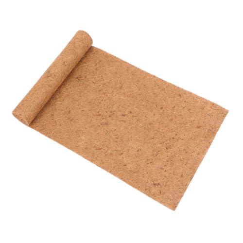 Milisten Haustiermatte Schildkrötenmatte Echsenunterlage Tierfreundliches Material Tierbett Natürliche Tiermatte Futter für Reptiliensubstrate Reptil Teppichmatte Kokos Coffee von Milisten