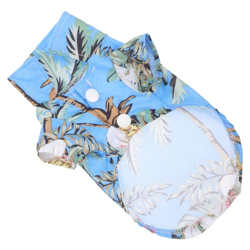 Milisten Hawaiian Dog Shirt Für Kleine Hunde Atmungsaktives T-Shirt Mit Kokosnuss- Sommer-Outfit Für Haustiere Für Strand Oder Entspannte Tage von Milisten