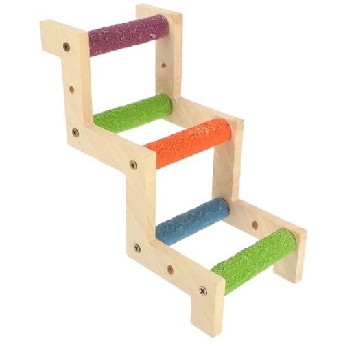 Milisten Holz Form Vogel Kletterleiter für Käfige für Papageien Nager Sicheres für Kleine und Mittlere Fördert Bewegung Spielaktivität Milisten Holz Form Vogel Kletterleiter für Käfige für Papageien Nager Sicheres für Kleine und Mittlere Fördert Bewegung Spielaktivität von Milisten