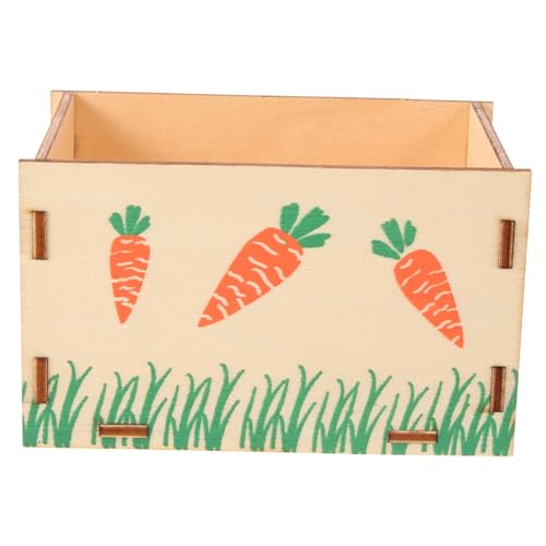 Milisten Holz Futterstation für Kleine Haustiere Futterbox für Kaninchen Meerschweinchen und Hamster Leicht zu Reinigen und Beißfest für Täglichen Gebrauch Milisten Holz Futterstation für Kleine Haustiere Futterbox für Kaninchen Meerschweinchen und Hamster Leicht zu Reinigen und Beißfest für Täglichen Gebrauch von Milisten