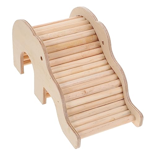 Milisten Hamsterhaus Aus Holz Für Kleintiere Klettern Leiter Spielzeug Naturholz Versteckspielzeug Zum Entspannen Und Schlafen Für Haustiere von Milisten