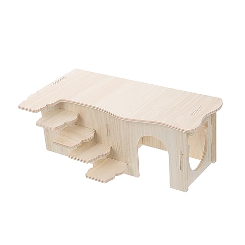 Milisten Holz Hamster Nest mit Leiter Mehrzweck Hideaway für Kleintiere aus Natürlichem Material Sicher und Komfortabel für Hamster und Meerschweinchen für Spiel und Schlaf Milisten Holz Hamster Nest mit Leiter Mehrzweck Hideaway für Kleintiere aus Natürlichem Material Sicher und Komfortabel für Hamster und Meerschweinchen für Spiel und Schlaf von Milisten