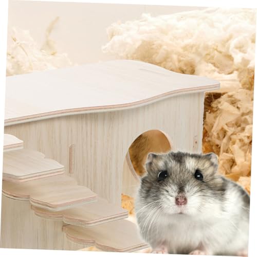 Milisten Holz Hamsterhaus mit Rampe Großes Zweizimmeriges Kleintierversteck für Meerschweinchen Hamster und Chinchillas Langlebiges Leichtes Nagerhaus zum Schlafen und Einfach zu Reinigen Milisten Holz Hamsterhaus mit Rampe Großes Zweizimmeriges Kleintierversteck für Meerschweinchen Hamster und Chinchillas Langlebiges Leichtes Nagerhaus zum Schlafen und Einfach zu Reinigen von Milisten