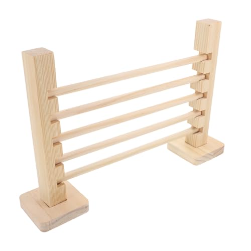 Milisten Holz Springstange Für Kleintiere Kaninchen Trainingsstange Sprungstange Für Rennmäuse Meerschweinchen Spielzeug Für Haustiere Eichhörnchen Trainingsgerät Für Kaninchen von Milisten