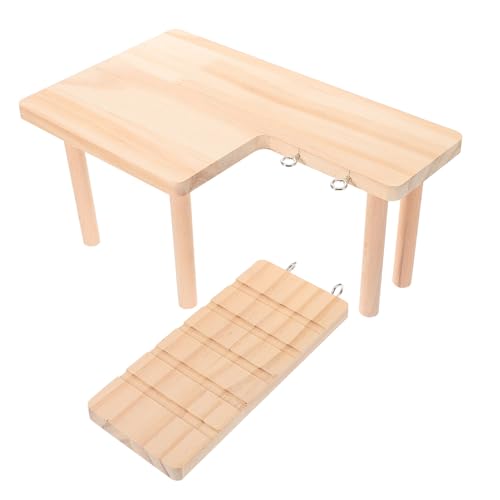 Milisten Holzleiter Plattform für Hamster und Kleintiere Robustes Kletterspielzeug mit Förmiger Rampe Beißfestes Haustierzubehör für Käfige Fördert Bewegung und Beschäftigung Milisten Holzleiter Plattform für Hamster und Kleintiere Robustes Kletterspielzeug mit Förmiger Rampe Beißfestes Haustierzubehör für Käfige Fördert Bewegung und Beschäftigung von Milisten
