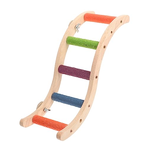 Milisten Holzleiter für Papageien und Kleintiere Kletterspielzeug mit S Förmiger Struktur Natürliche Holzfarbe Geeignet für Wellensittiche Hamster Mäuse Nager Fördert Beiß Zufällige Farbe Milisten Holzleiter für Papageien und Kleintiere Kletterspielzeug mit S Förmiger Struktur Natürliche Holzfarbe Geeignet für Wellensittiche Hamster Mäuse Nager Fördert Beiß Zufällige Farbe von Milisten
