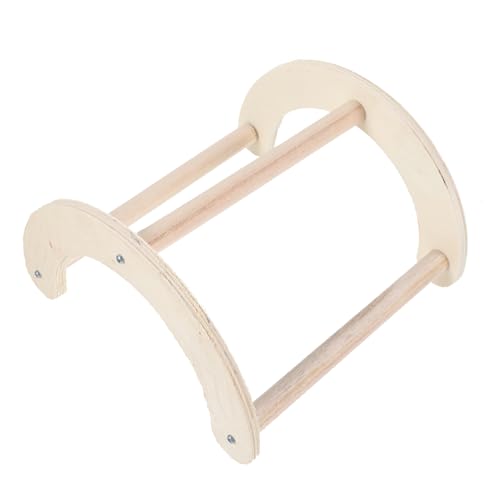 Milisten Holzständer für Vögel Papageien Sitzstange Stabiler Spielplatz für Hühner und Kleintiere Stangen Design für Vogelkäfige von Milisten