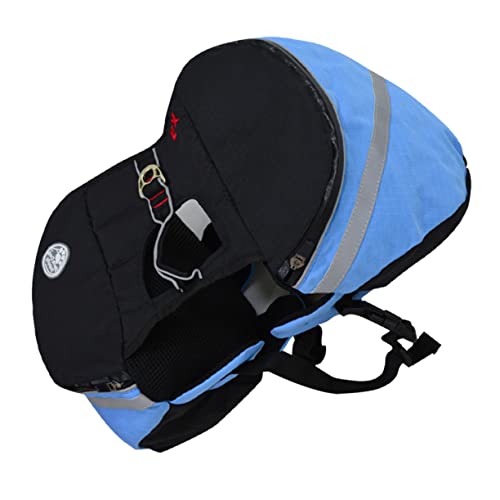 Milisten Hund Rucksack für Kleine Hunde Atmungsaktiv Wasserabweisend mit Seitlichen Taschen und Reflektierendem Sicherheitsband Vielseitig Einsetzbar für Reisen Wandern und Outdoor Sport S von Milisten