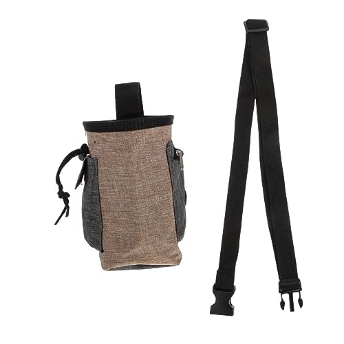 Milisten Hund Snack Tasche Hundetaschentasche Tragetasche behandeln Haustiere Leckerlibeutel für Hunde Einfach Dog Treat Bag Dog Walking Bag Hund behandeln Beutel Welpen-Snack-Tasche Brown von Milisten