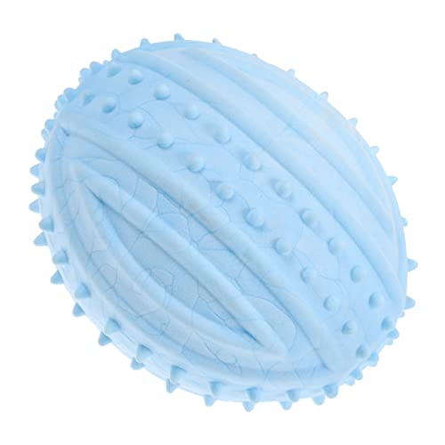 Milisten Hundeballspielzeug Welpe kauen Hund quietscht Haustier Quietschendes Hundespielzeug aus Gummi Hundespielzeug für draußen Hundespielzeugball Sky-Blue Milisten Hundeballspielzeug Welpe kauen Hund quietscht Haustier Quietschendes Hundespielzeug aus Gummi Hundespielzeug für draußen Hundespielzeugball Sky-Blue von Milisten