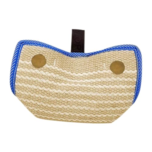 Milisten Hundebiss Kissen mit Ergonomischen Griffen Strapazierfähiges Jute Zerrspielzeug für Kleine bis Mittelgroße Hunde Professionelles Trainingskissen zur und Präzisionsentwicklung von Milisten