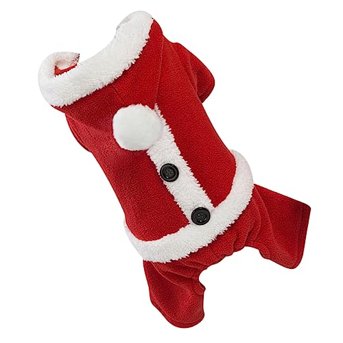 Milisten Süß Warm: Hundekleidung Weihnachts-Hunde-Outfit Vierbeiner Kapuzenpullover Haustier-Strickwaren Modisch Bequem von Milisten