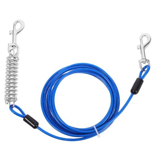 Milisten Hundeleine Frühlingsvorräte Mehrzweck-schlüsselseil-hängeschnalle Strapazierfähiges Haustierhalsband Outdoor-wanderseil Kunststoffbeschichtetes Drahtseil Blue Milisten Hundeleine Frühlingsvorräte Mehrzweck-schlüsselseil-hängeschnalle Strapazierfähiges Haustierhalsband Outdoor-wanderseil Kunststoffbeschichtetes Drahtseil Blue von Milisten