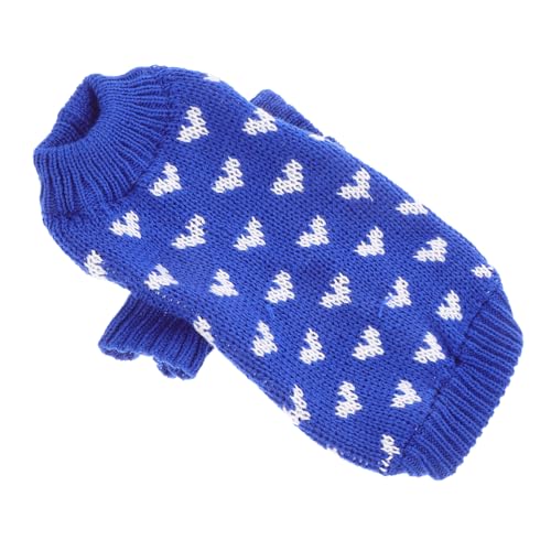 Milisten Hundepullover für Kleine Hunde Herzmuster Bequeme und Warme Hundekleidung für Valentinstag für Outdoor Aktivitäten Xs Blauer Strickpullover für Haustiere Milisten Hundepullover für Kleine Hunde Herzmuster Bequeme und Warme Hundekleidung für Valentinstag für Outdoor Aktivitäten Xs Blauer Strickpullover für Haustiere von Milisten