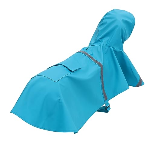 Milisten Dog Poncho Regenmantel Für Hunde Reflektierend Leicht Mit Kapuze Für Outdoor-aktivitäten Für Kleine Bis Mittelgroße Hunde Lake von Milisten