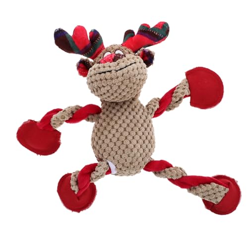 Milisten Interactive Dog Toys Dog chew Toy beißen Weihnachten quietschend klein Hund Stofftiere Haustier behandeln Zahnen Tuff Welpenzubehör kauen für welpen Hundepuzzle Plüsch Milisten Interactive Dog Toys Dog chew Toy beißen Weihnachten quietschend klein Hund Stofftiere Haustier behandeln Zahnen Tuff Welpenzubehör kauen für welpen Hundepuzzle Plüsch von Milisten