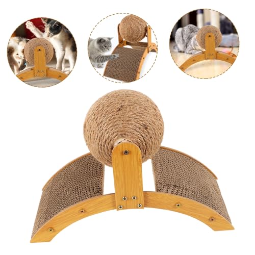 Milisten Interaktives Katzenkratzspielzeug Mittelgroßer Stand Kratzball aus Robustem Verschleißfestes Katzen Spaßspiel für Zuhause Kätzchen Vielseitig Platzierbar zur Krallenpflege und Milisten Interaktives Katzenkratzspielzeug Mittelgroßer Stand Kratzball aus Robustem Verschleißfestes Katzen Spaßspiel für Zuhause Kätzchen Vielseitig Platzierbar zur Krallenpflege und von Milisten