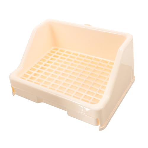 Milisten Kasten Kaninchentoilette Heufütterung Röhren Welpen Pads Haustierbedarf Hund kaninchenklo Hasen klo Haustiertoilette für Käfig Trainertoilette für Haustier Plastik Beige Milisten Kasten Kaninchentoilette Heufütterung Röhren Welpen Pads Haustierbedarf Hund kaninchenklo Hasen klo Haustiertoilette für Käfig Trainertoilette für Haustier Plastik Beige von Milisten
