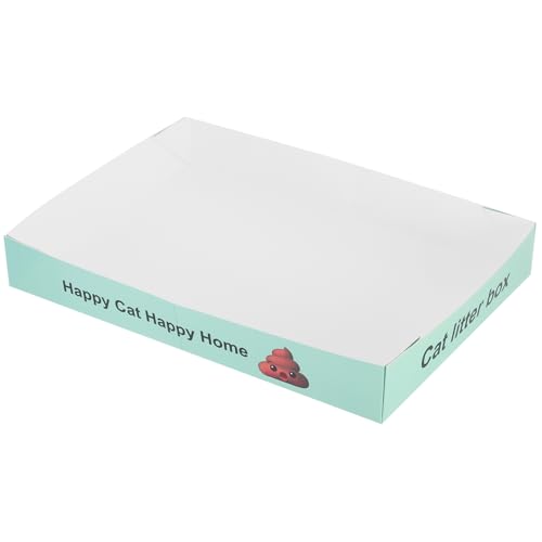 Milisten Kasten Katzentoilette Katzenstreu Katzenboxen Für Wohnungskatzen Katzen-PIPI-Schild Mülleimer Light Green Papier Milisten Kasten Katzentoilette Katzenstreu Katzenboxen Für Wohnungskatzen Katzen-PIPI-Schild Mülleimer Light Green Papier von Milisten