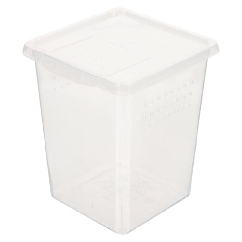 Milisten Kasten Terrarium Für Reptilien Fütterung Zucht Reptilienfutterautomat Klares Reptilienterrarium Lebensraum Der Schildkröte Haustier Klein Mit Transparent Plastik von Milisten