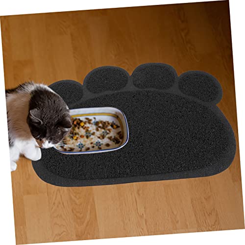 Milisten Katzenstreumatte rutschfest Strapazierfähige Kratzfeste Haustiermatte für Futter und Streu Leicht zu Reinigen Hitze und Kältebeständig als Katzenklo Vorleger und Futterunterlage von Milisten