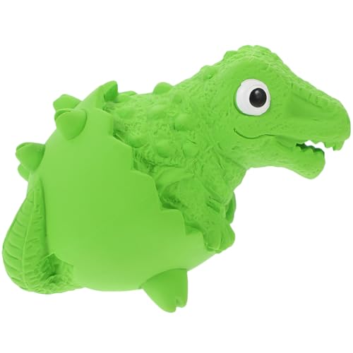 Milisten Kauspielzeug für Hunde Cartoon Dinosaurier Form Langlebiges Latex Quietschendes Zahnpflege für Welpen Interaktives und Beißfestes Haustier Grün Milisten Kauspielzeug für Hunde Cartoon Dinosaurier Form Langlebiges Latex Quietschendes Zahnpflege für Welpen Interaktives und Beißfestes Haustier Grün von Milisten